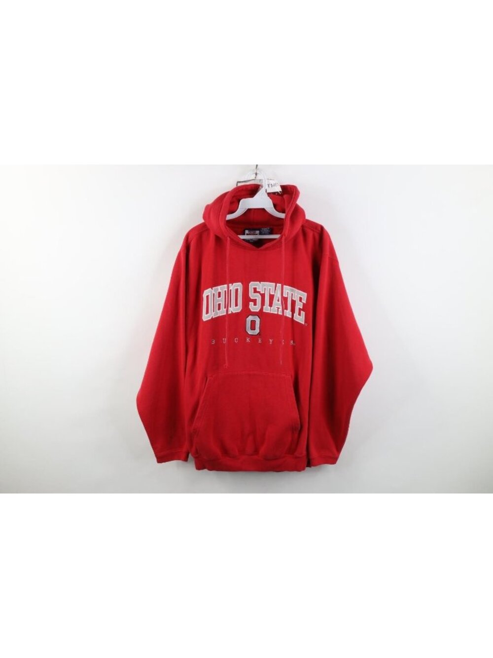 Vintage 90s Y2K The Ohio State University Hoodie Sweatshirt Mens Size M Red